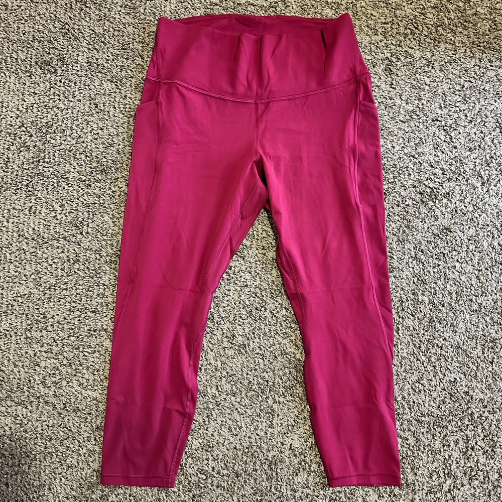 NWOT Lululemon Align HR Pant 25" *Pockets - Ripened Raspberry Size 14